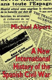 Cover of: A New International History of the Spanish Civil War by Michael Alpert