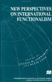 Cover of: New perspectives on international functionalism