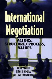 Cover of: International Negotiation by 