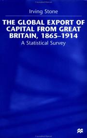 Cover of: The global export of capital from Great Britain, 1865-1914: a statistical survey