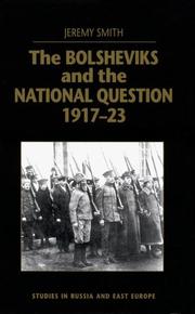 Cover of: The Bolsheviks and the national question, 1917-23