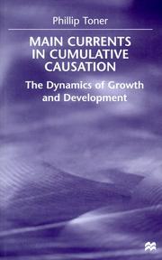 Cover of: Main currents in cumulative causation | Phillip Toner