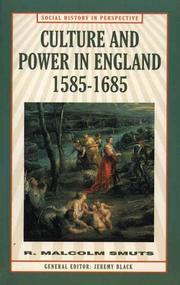 Culture and power in England, 1585-1685