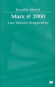Cover of: Marx @ 2000: late Marxist perspectives