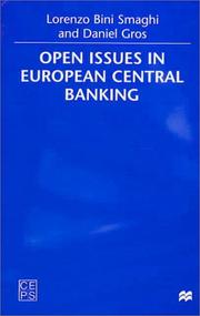 Open issues in European central banking
