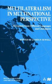 Cover of: Multilateralism in Multinational Perspective: Viewpoints from Different Languages and Literatures (International Political Economy Series)