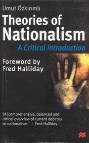 Cover of: Theories of Nationalism: A Critical Introduction