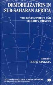 Cover of: Demobilization in Subsaharan Africa: The Development and Security Impacts (International Political Economy)