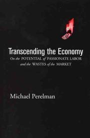 Cover of: Transcending the Economy by Michael Perelman