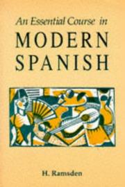 Cover of: An Essential Course in Modern Spanish