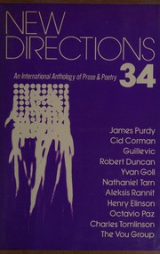 Cover of: New Directions in Prose & Poetry (New Directions in Prose & Poetry) by Peter Glassgold, Fredrick R. Martin, James Laughlin