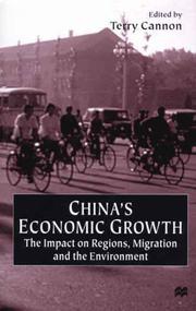 Cover of: China's Economic Growth: The Impact on Regions, Migration and the Environment