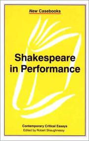 Cover of: Shakespeare in performance