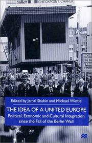 Cover of: The Idea of a United Europe by 