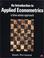 Cover of: An Introduction To Applied Econometrics