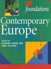 Cover of: Contemporary Europe (Foundations) by 