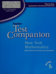 Cover of: Kaplan test companion: New York mathematics : Grade 4.