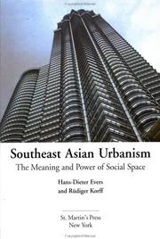 Cover of: Southeast Asian Urbanism: The Meaning and Power of Social Space