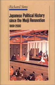 Cover of: Japanese Political History Since the Meiji Renovation 1868-2000