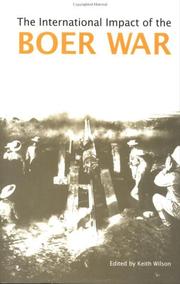 Cover of: The international impact of the Boer War