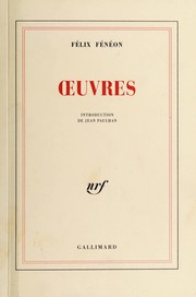 Cover of: Oeuvres by Félix Fénéon