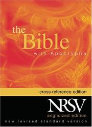 Cover of: The New Revised Standard Version Cross Reference Edition (Anglicized Text)