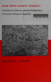 Cover of: Our own worst enemy? by Sharon K. Weiner