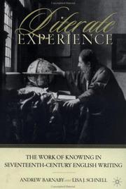 Literate experience by Andrew Thomas Barnaby, Andrew Barnaby, Lisa J. Schnell