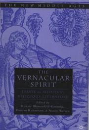 Cover of: The vernacular spirit by edited by Renate Blumenfeld-Kosinski, Duncan Robertson, and Nancy Bradley Warren.