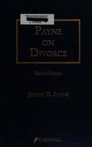 Cover of: Payne on divorce