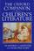 Cover of: The Oxford companion to children's literature