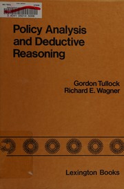 Cover of: Policy analysis and deductive reasoning