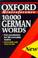 Cover of: 10,000 German words