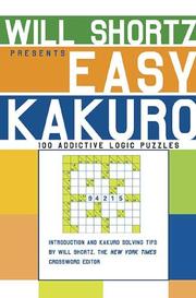 Cover of: Will Shortz Presents Easy Kakuro by Will Shortz