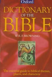 Cover of: A dictionary of the Bible