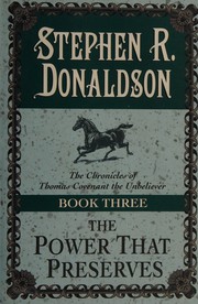 Cover of: The Power That Preserves by Stephen R. Donaldson