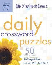 Cover of: The New York Times Daily Crossword Puzzles Volume 72 by New York Times