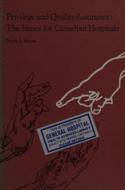Cover of: Privilege and quality assurance by Noela J. Inions