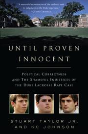 Cover of: Until Proven Innocent by Stuart Taylor, KC Johnson