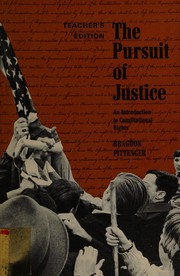 Cover of: The pursuit of justice by Henry W. Bragdon