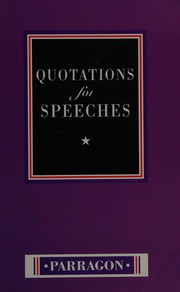 Cover of: Quotations for speeches