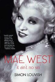 Cover of: Mae West: It Ain't No Sin