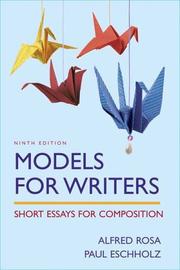 Cover of: Models for Writers: Short Essays for Composition