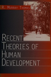 Cover of: Recent theories of human development