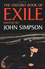 Cover of: The Oxford book of exile by edited by John Simpson.