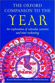 Cover of: The Oxford companion to the year by Bonnie J. Blackburn