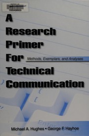 Cover of: Research in technical communication by Michael A. Hughes