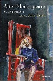 After Shakespeare by John Gross