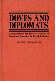Cover of: Doves and Diplomats by Solomon Wank