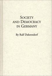 Gesellschaft und Demokratie in Deutschland by Ralf Dahrendorf